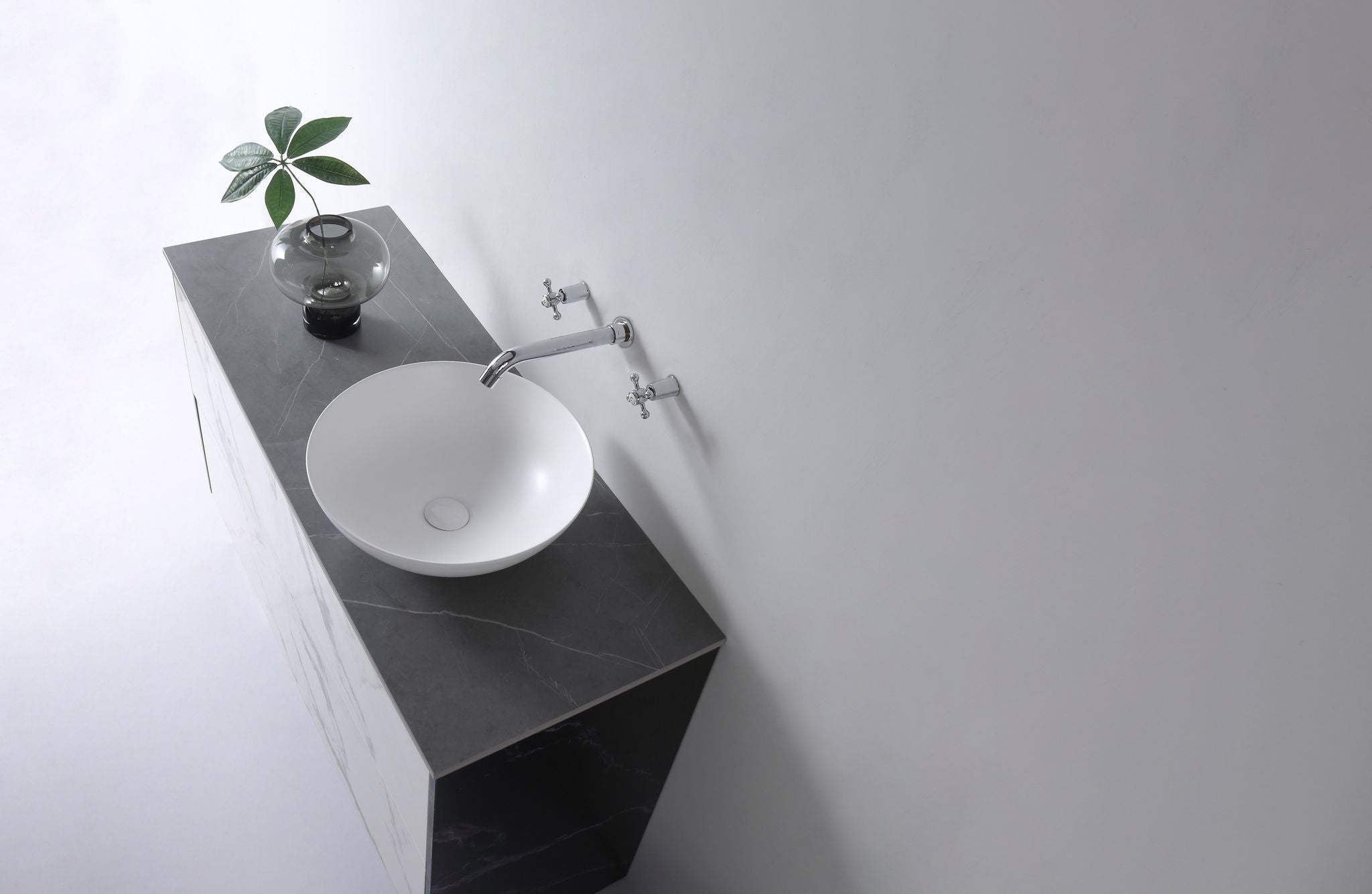 AULIC ARGYLE BASIN MATTE WHITE 405MM