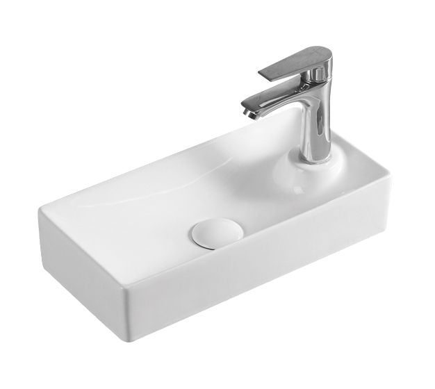 AULIC TYRRELL BASIN GLOSS WHITE 445MM