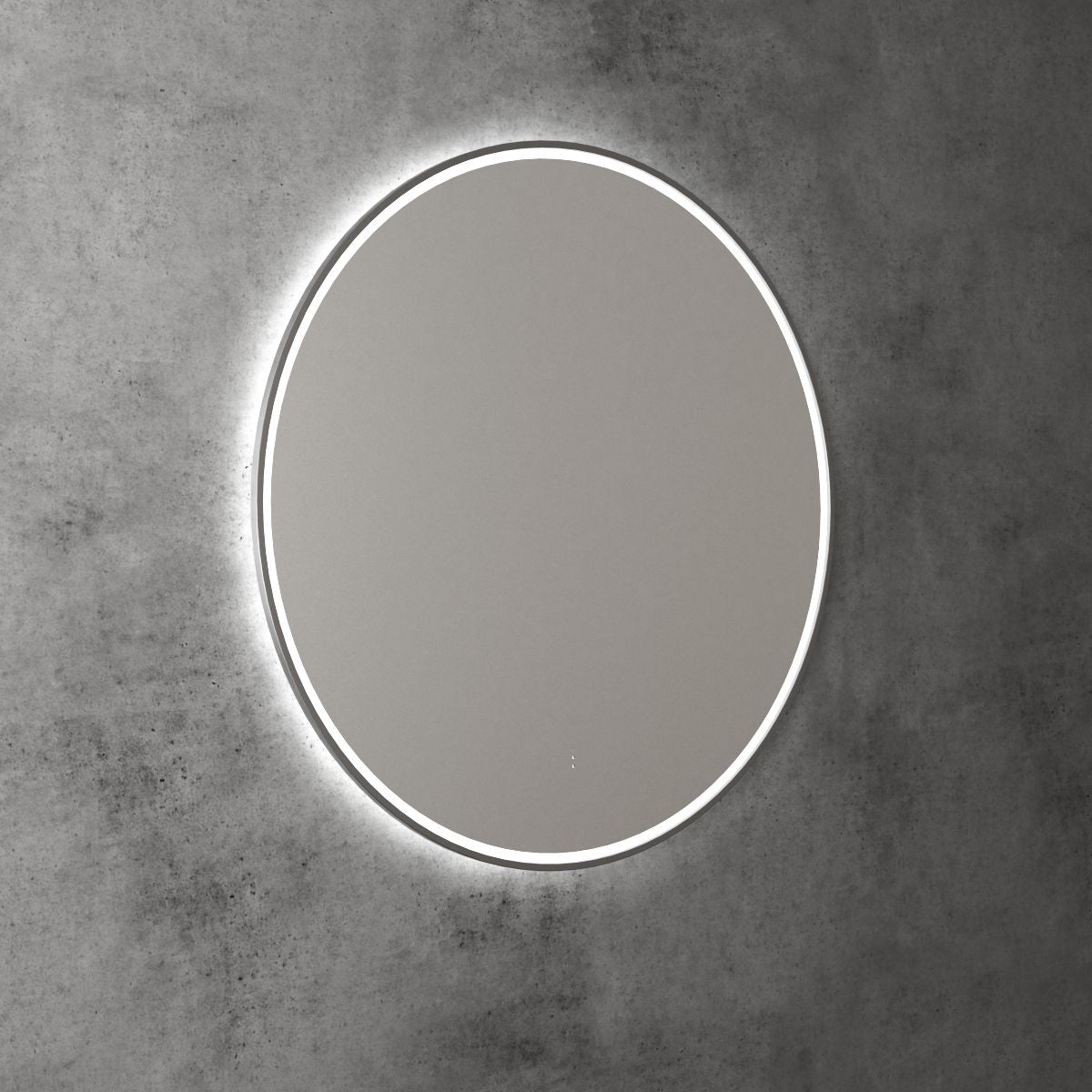 AULIC WINDSOR LED MIRROR GUN METAL 3 COLOUR LIGHTS 900X900MM