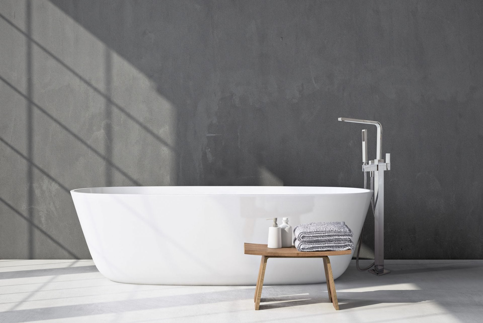 LINSOL ALESSIA FREESTANDING BATH FILLER CHROME