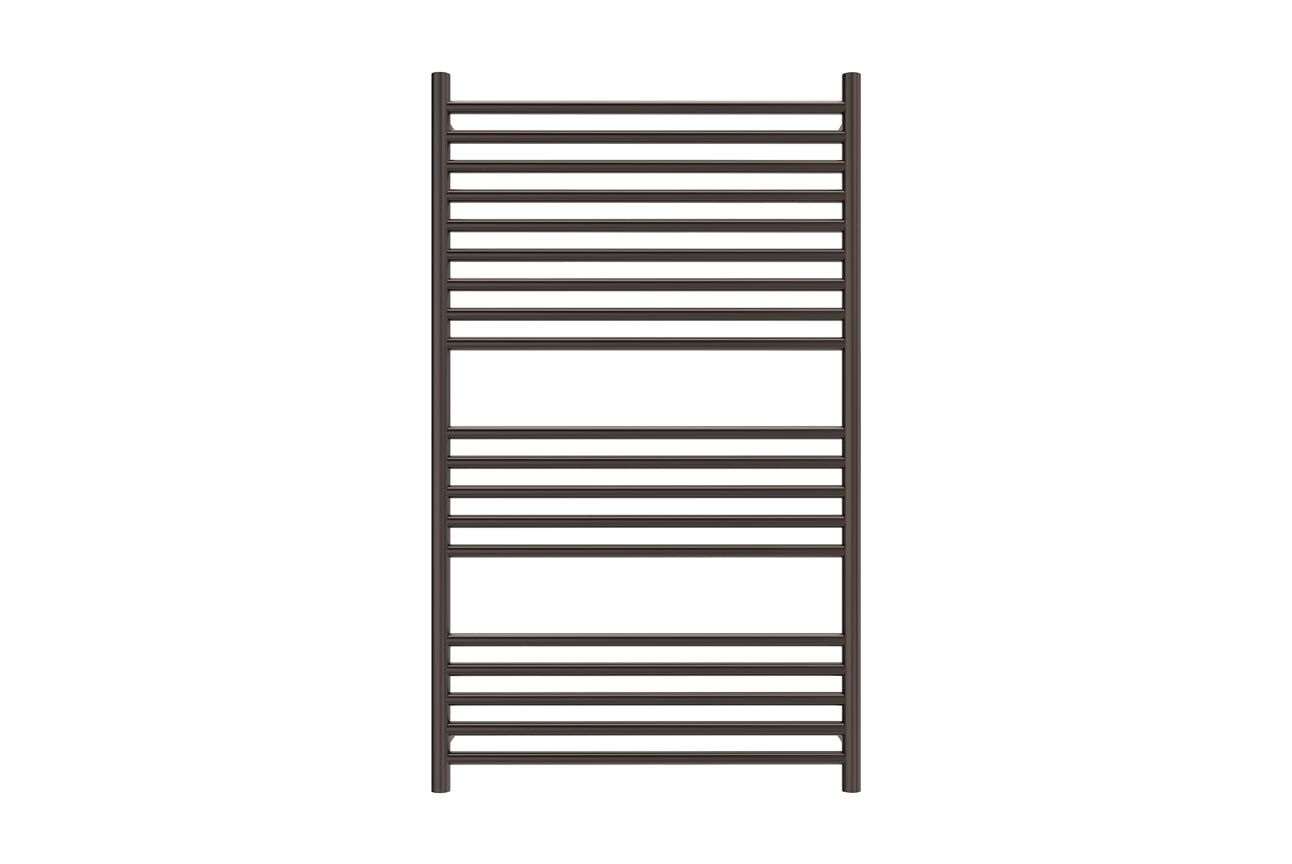 LINSOL ALLEGRA 19 BAR WIDE HEATED TOWEL RAIL GUN METAL 1200MM