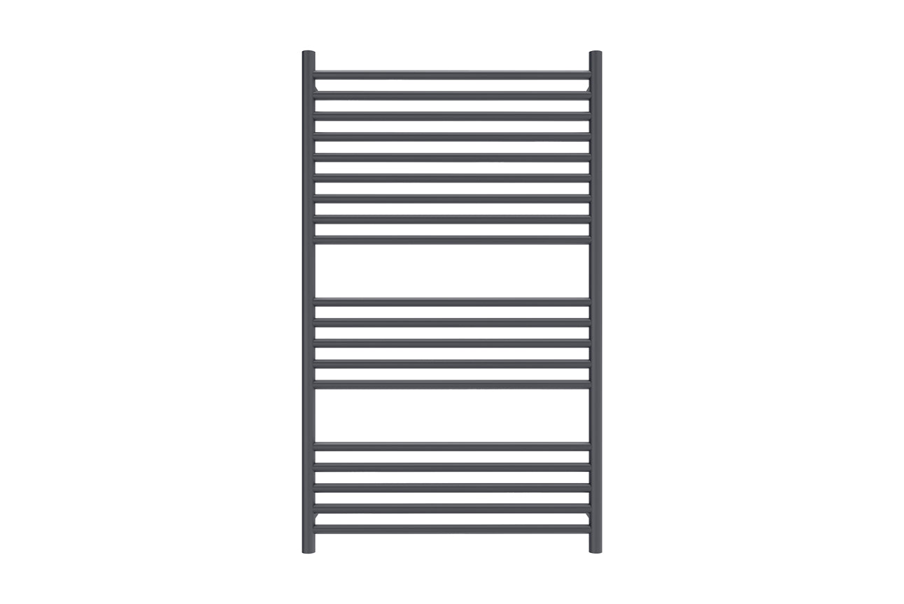 LINSOL ALLEGRA 19 BAR WIDE HEATED TOWEL RAIL MATTE BLACK 1200MM