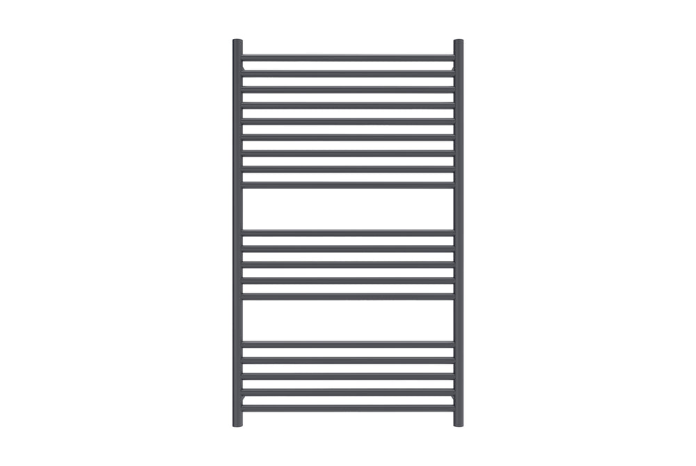 LINSOL ALLEGRA 19 BAR WIDE HEATED TOWEL RAIL MATTE BLACK 1200MM