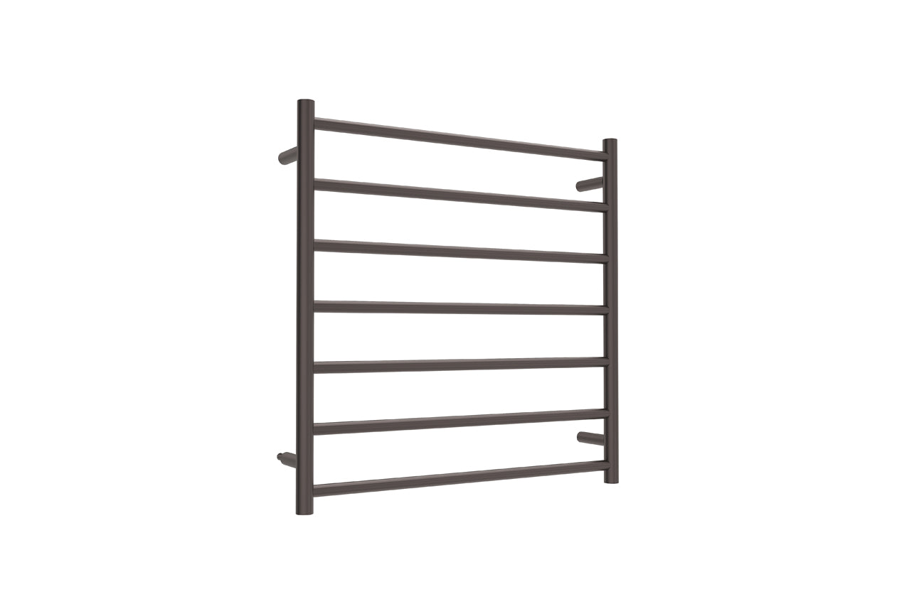 LINSOL ALLEGRA 7 BAR HEATED TOWEL RAIL GUN METAL 750MM