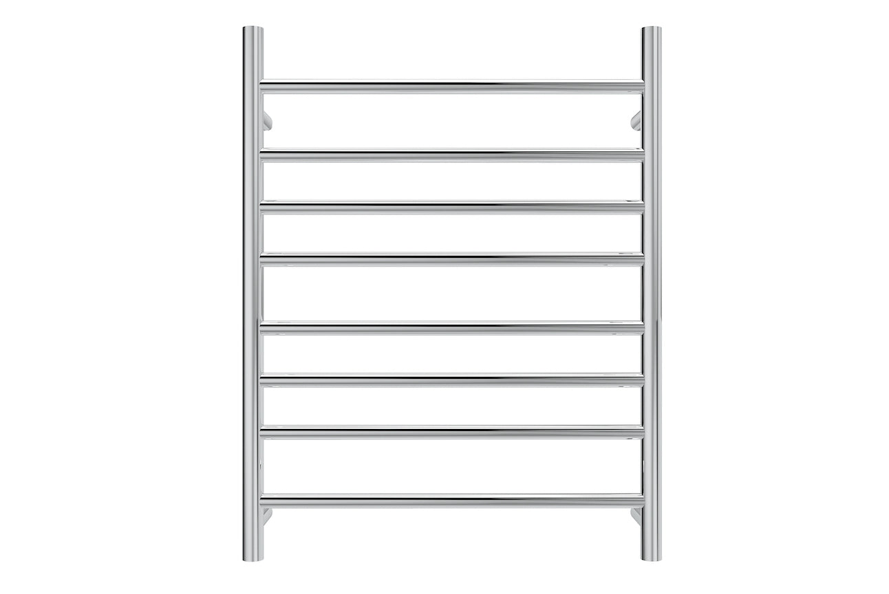 LINSOL ALLEGRA 8 BAR HEATED TOWEL RAIL CHROME 800MM
