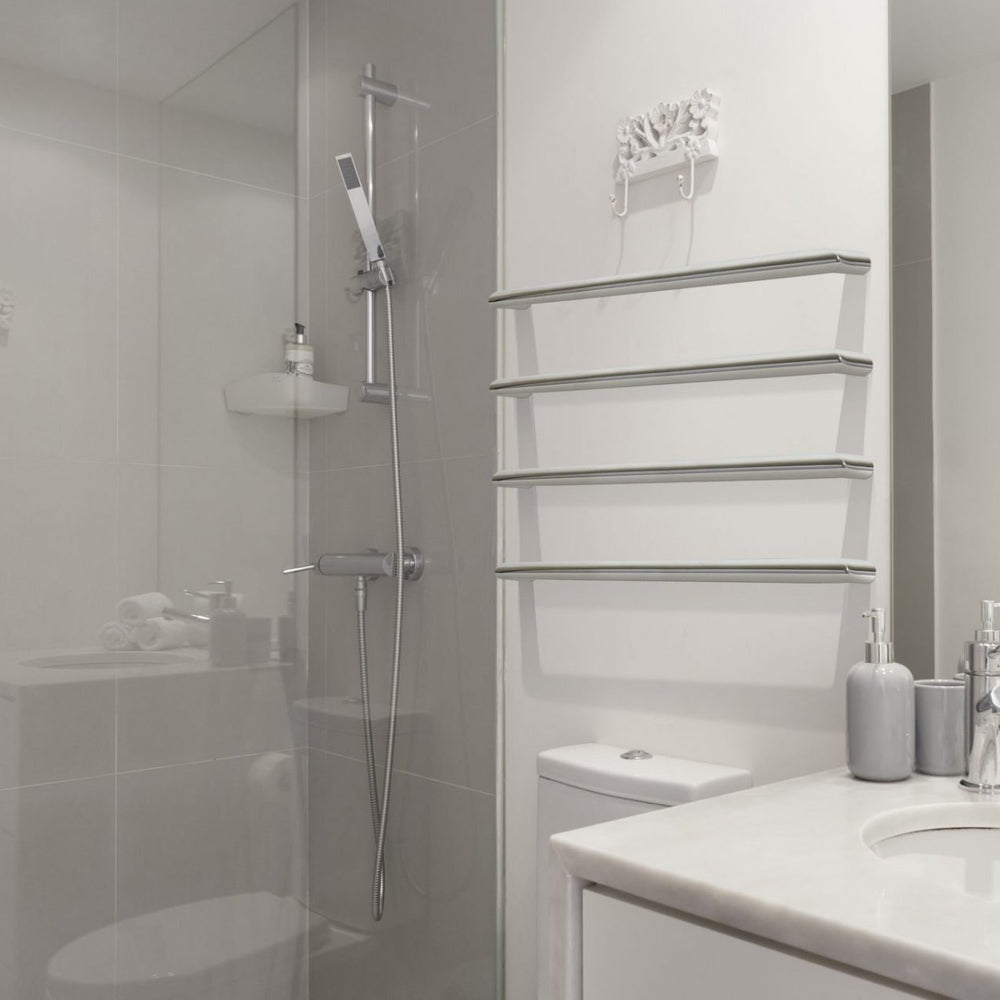 LINSOL ALLEGRA SINGLE BAR HEATED RAIL CHROME 650MM