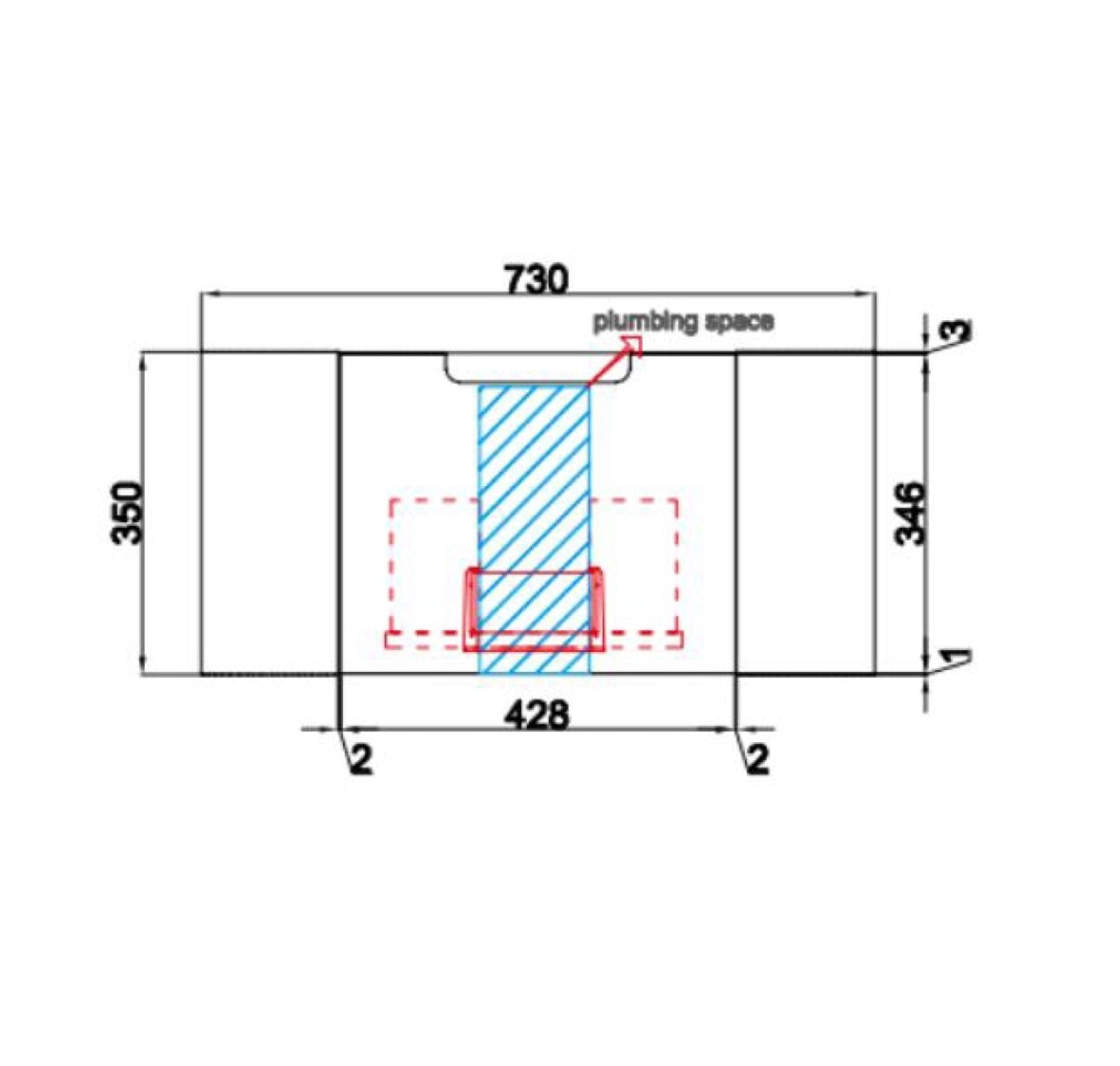 AULIC HAMILTON WHITE OAK 750MM SINGLE BOWL WALL HUNG VANITY