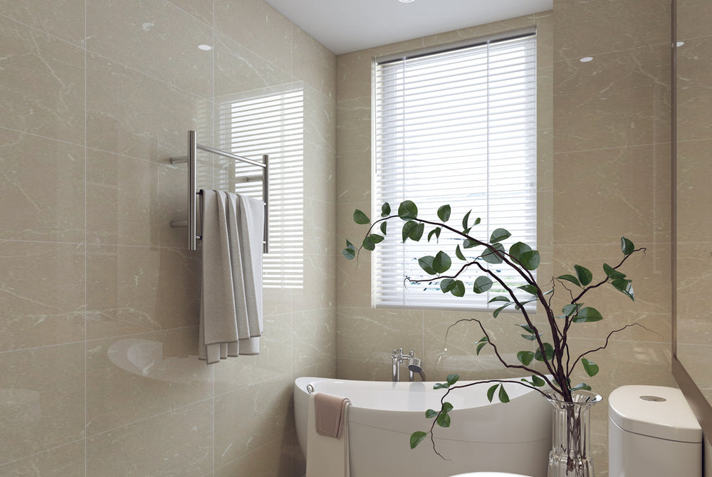LINSOL AVID 3 BAR HEATED TOWEL RAIL CHROME 450MM