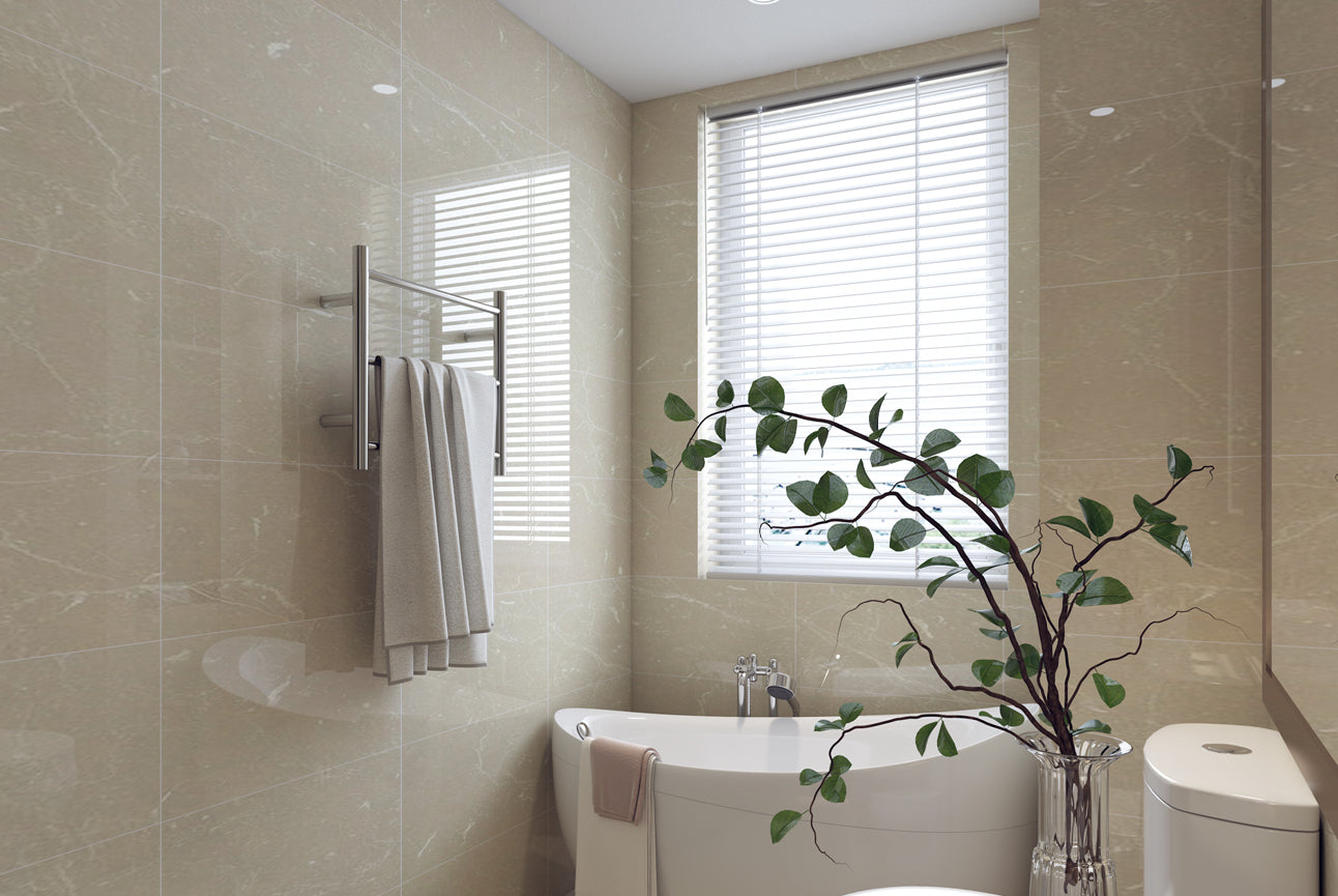 LINSOL AVID 3 BAR HEATED TOWEL RAIL CHROME 450MM