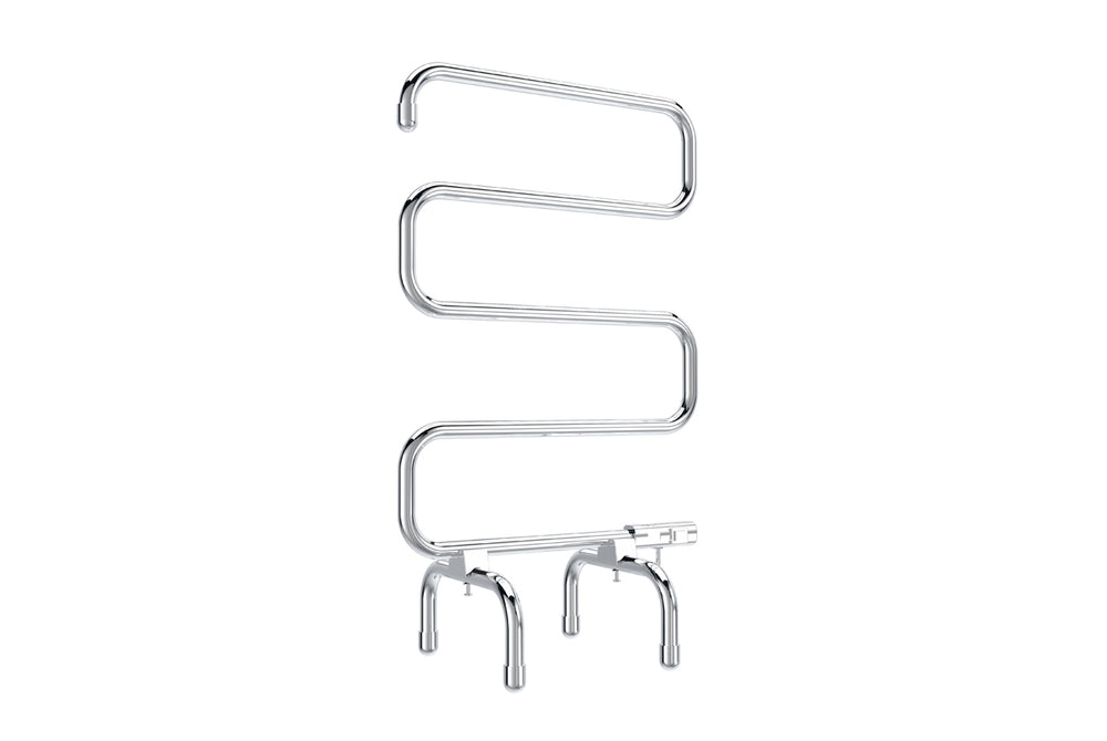 LINSOL AVID 5 BAR HEATED FREESTANDING RAIL CHROME 950MM