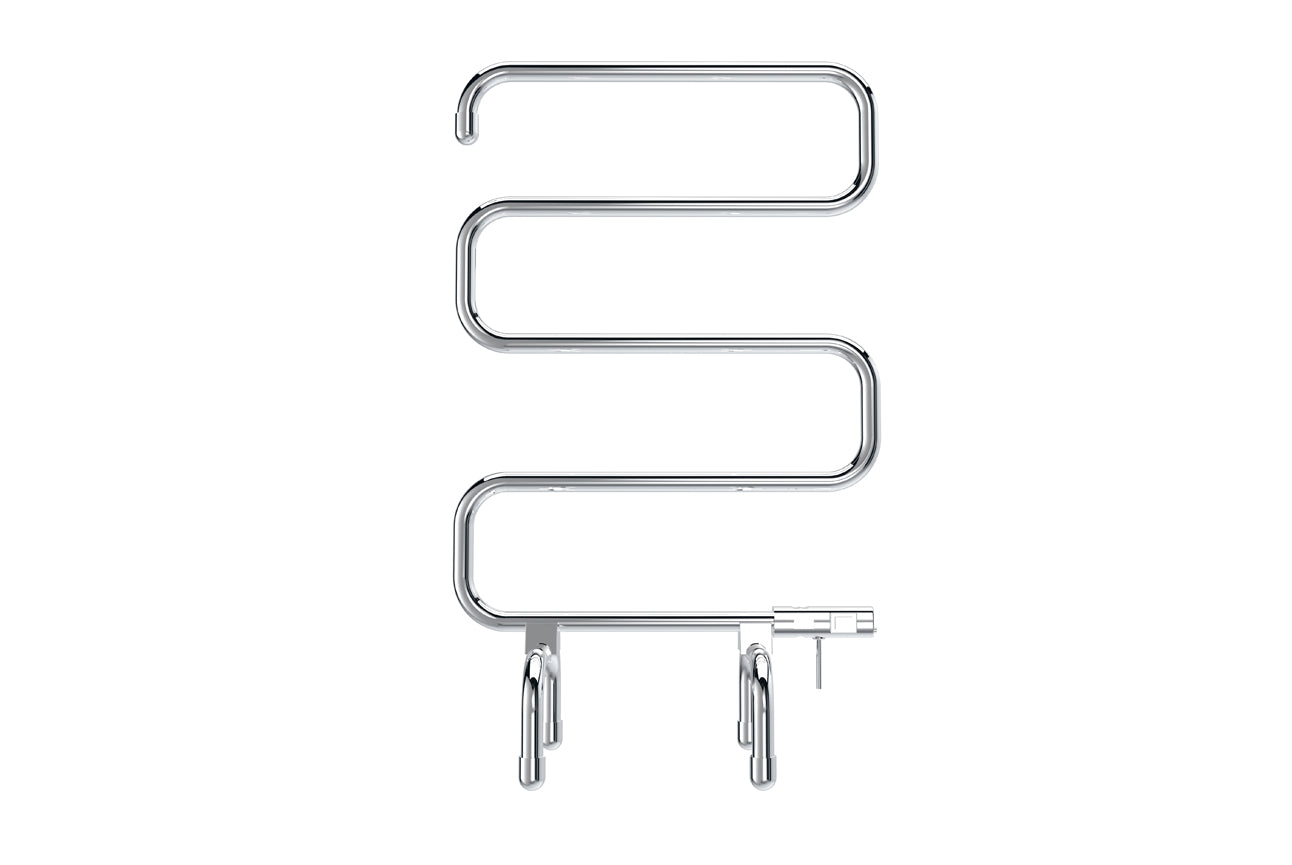 LINSOL AVID 5 BAR HEATED FREESTANDING RAIL CHROME 950MM