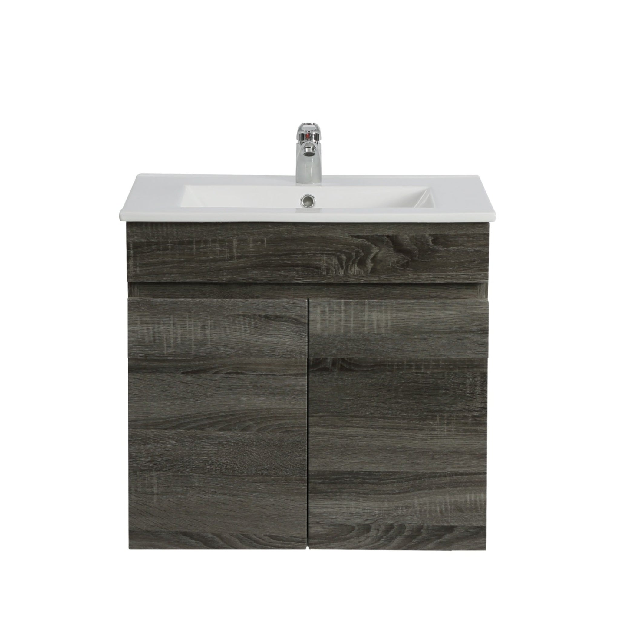 POSEIDON WALL HUNG VANITY DARK GREY 600MM