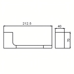 HELLYCAR KELLY TOILET ROLL HOLDER 212MM CHROME