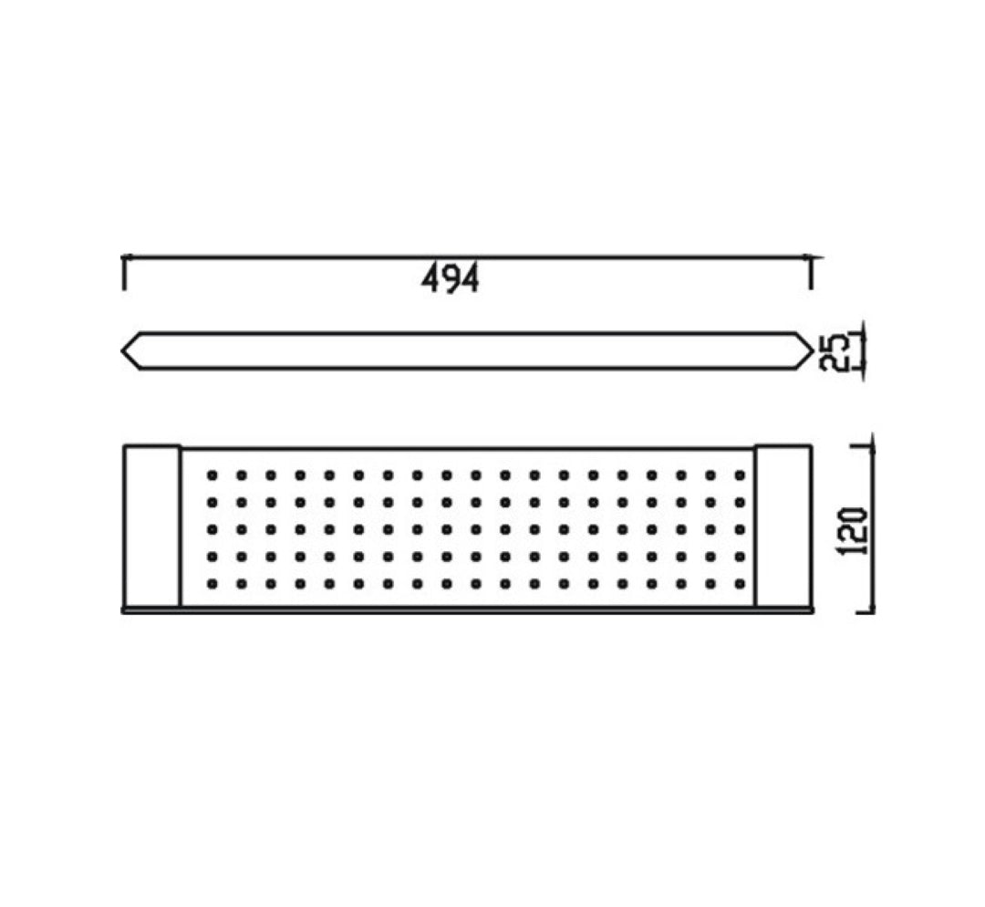 HELLYCAR VERGE SHELF CHROME