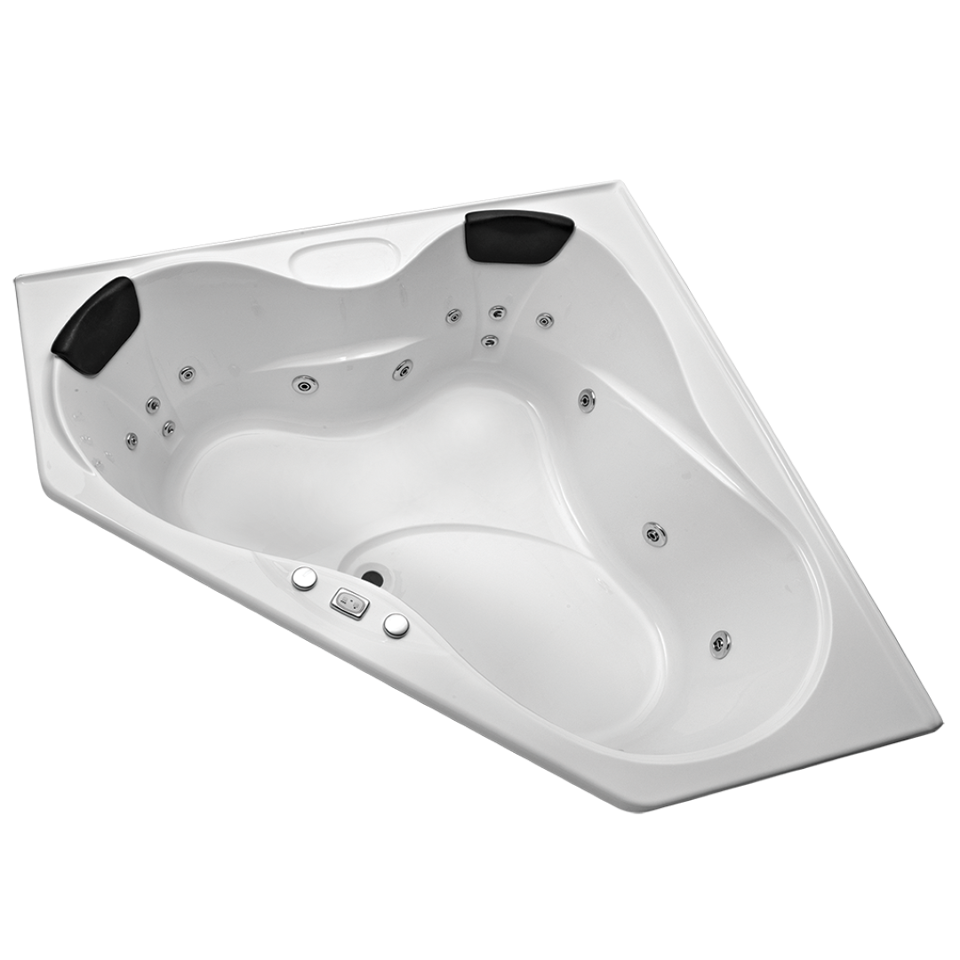BROADWAY ALCAZAR SPA BATHTUB WHITE 1510MM WITH 16-JETS