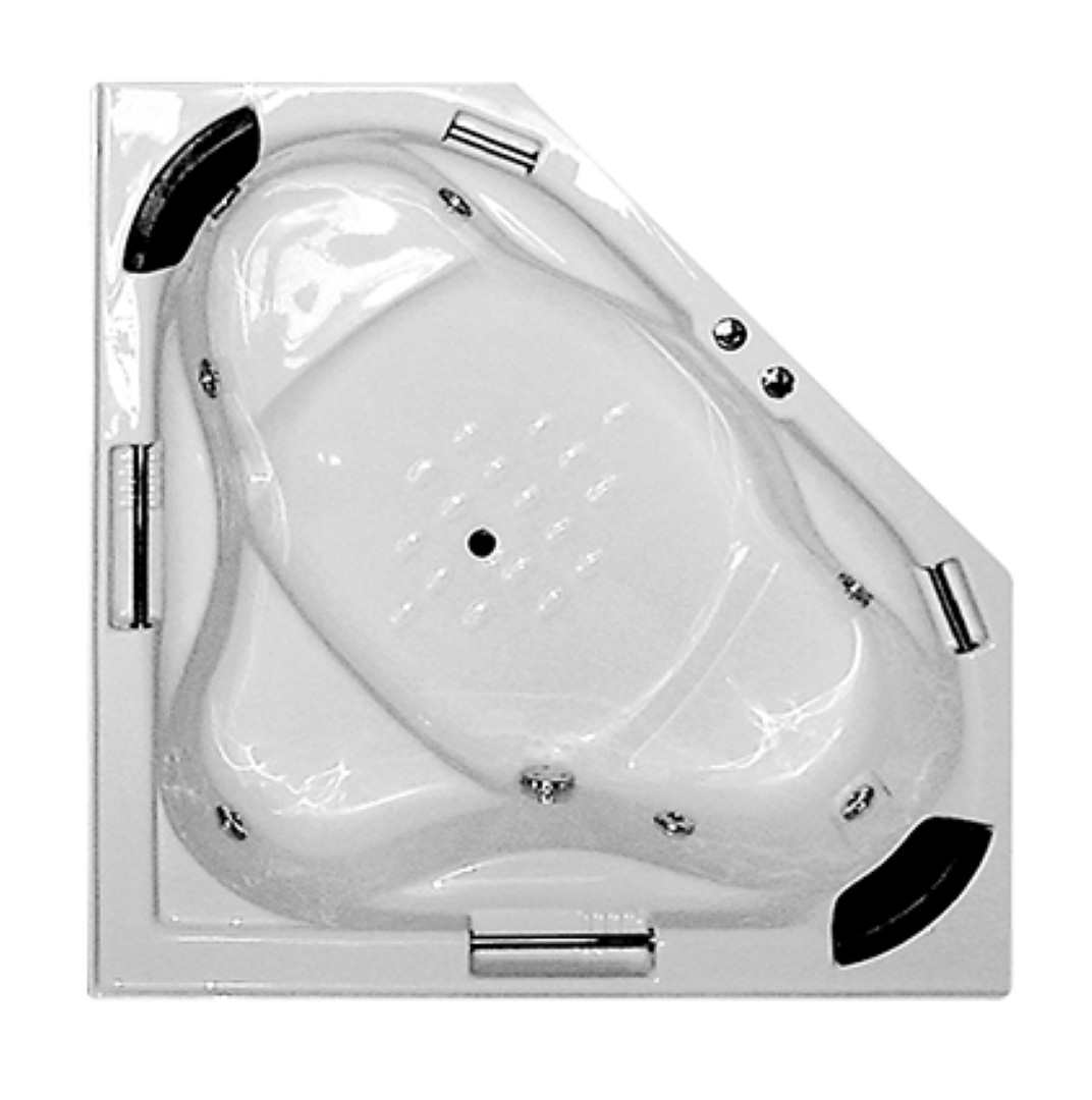 BROADWAY ALHAMBRA CORNER SPA BATHTUB WHITE 1490MM WITH JET