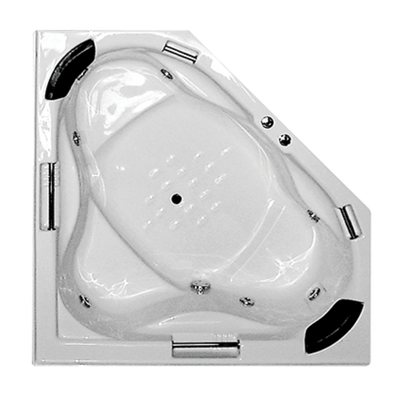 BROADWAY ALHAMBRA CORNER SPA BATHTUB WHITE 1490MM WITH JET
