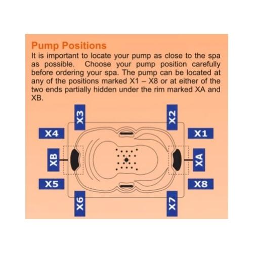 BROADWAY ANDORRA SPA BATHTUB WHITE 1790MM WITH JET