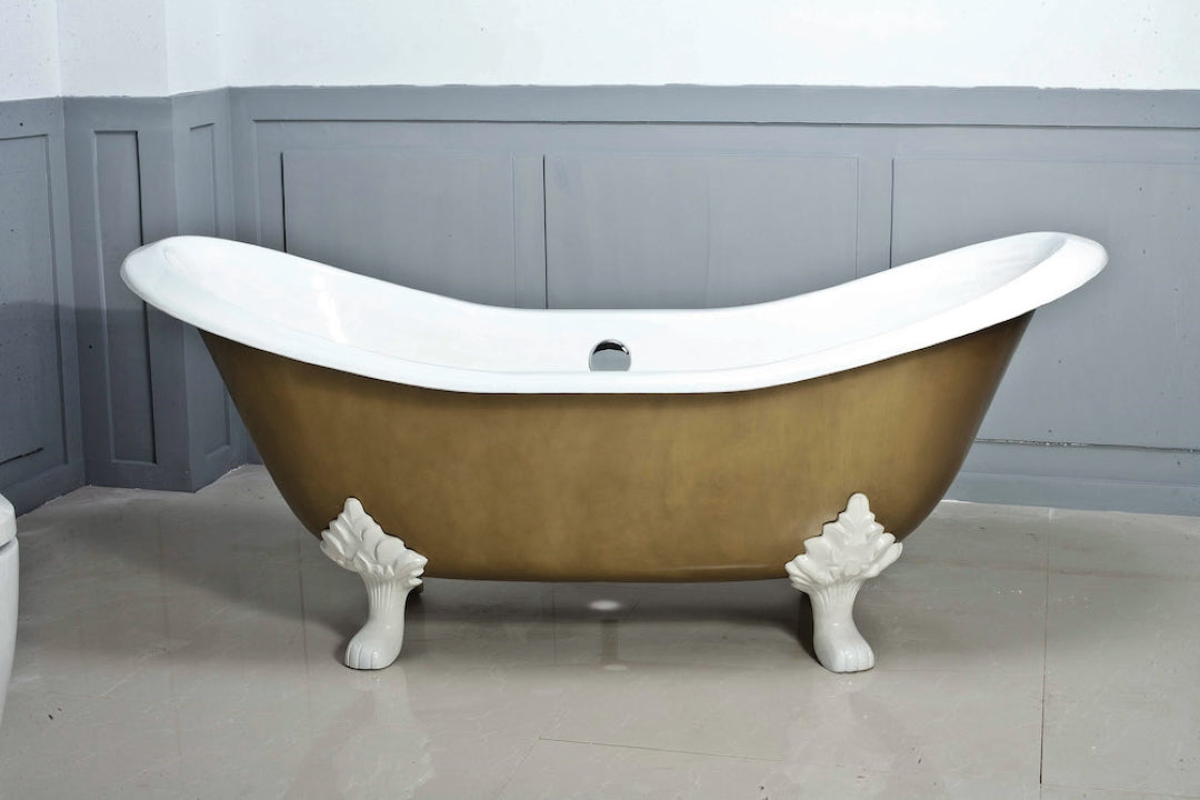 BROADWAY ANTIQUE CLAWFOOT BATH WHITE 1820MM
