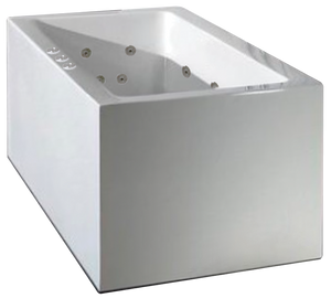 BROADWAY ATAUD FREESTANDING SPA BATH GLOSS WHITE (AVAILABLE IN 1520MM AND 1700MM) WITH 12-JETS