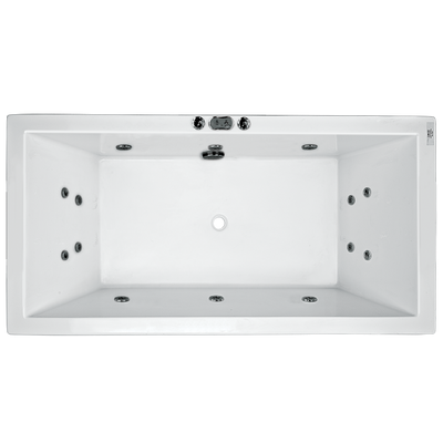 BROADWAY CATOLINA BUILT-IN SPA GLOSS WHITE (AVAILABLE IN 1550MM, 1680MM AND 1800MM) WITH JET CONFIGURATIONS