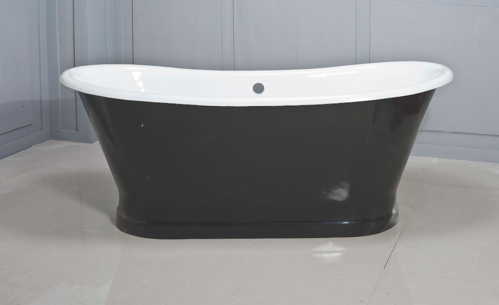 BROADWAY CHATEAU FREESTANDING BATHTUB BLACK 1700MM