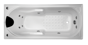 BROADWAY ISABELLA SPA BATH GLOSS WHITE (AVAILABLE IN 1530MM, 1650MM AND 1800MM) WITH JET OPTIONS