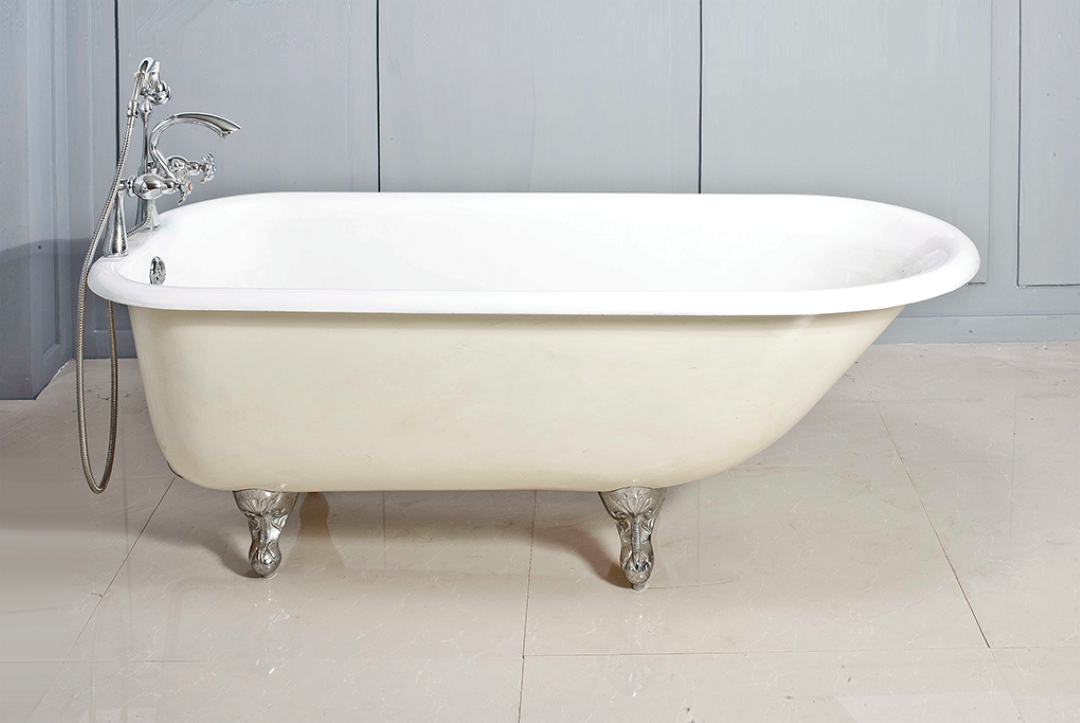 BROADWAY LION CAST IRON CLAWFOOT BATH WHITE (AVAILABLE IN 1530MM AND 1710MM)
