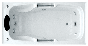 BROADWAY MARCHENA SPA BATH GLOSS WHITE 1725MM (AVAILABLE IN 7-JETS AND 11-JETS OPTIONS)