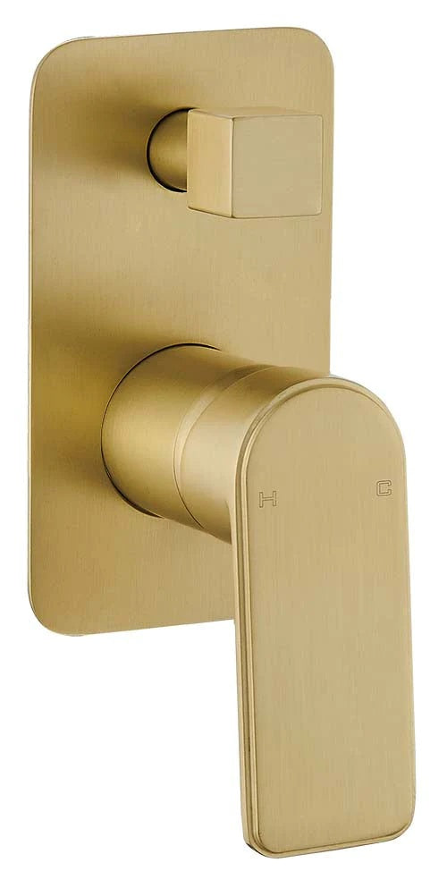 TAPART BATEAU WALL MIXER WITH DIVERTER BRUSHED GOLD