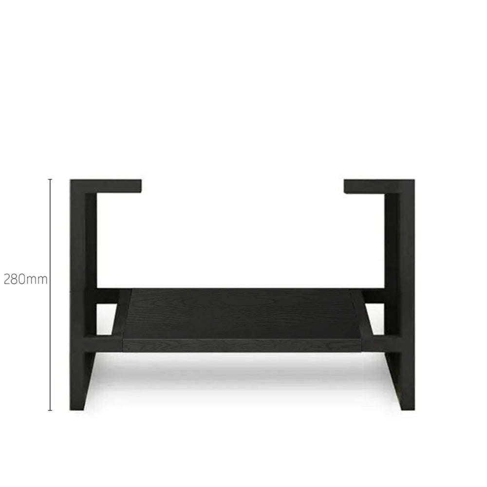 OTTI BYRON BLACK OAK 600MM SINGLE BOWL FLOOR STANDING VANITY