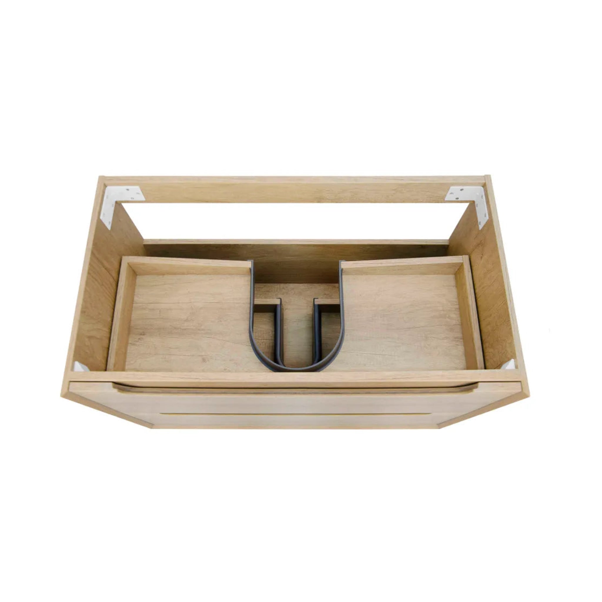 OTTI BYRON NATURAL OAK 600MM SINGLE BOWL FLOOR STANDING VANITY