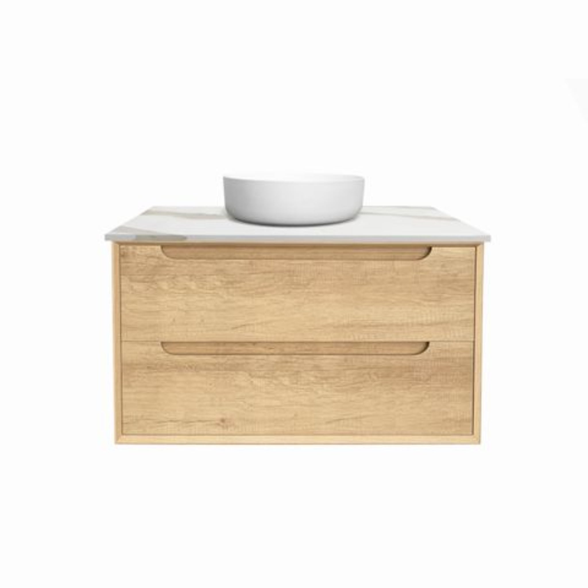OTTI BYRON NATURAL OAK 900MM SINGLE BOWL FLOOR STANDING VANITY