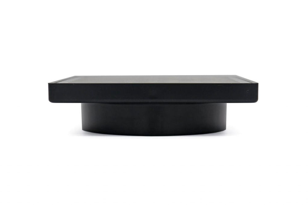 GRATES2GO SLIMLINE UPVC POINT DRAIN WITH CONTEMPO GRATE BLACK 117MM