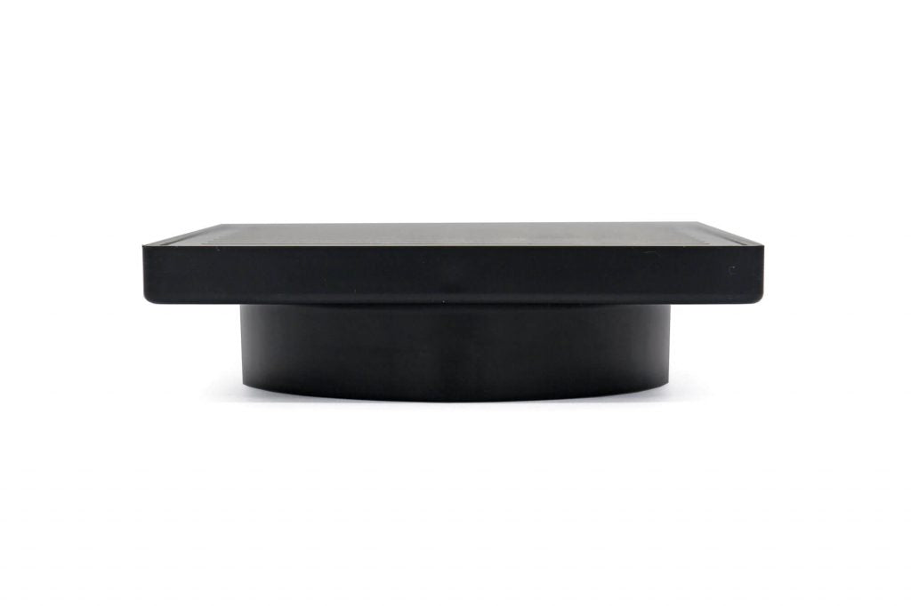 GRATES2GO SLIMLINE UPVC POINT DRAIN WITH CONTEMPO GRATE BLACK 117MM