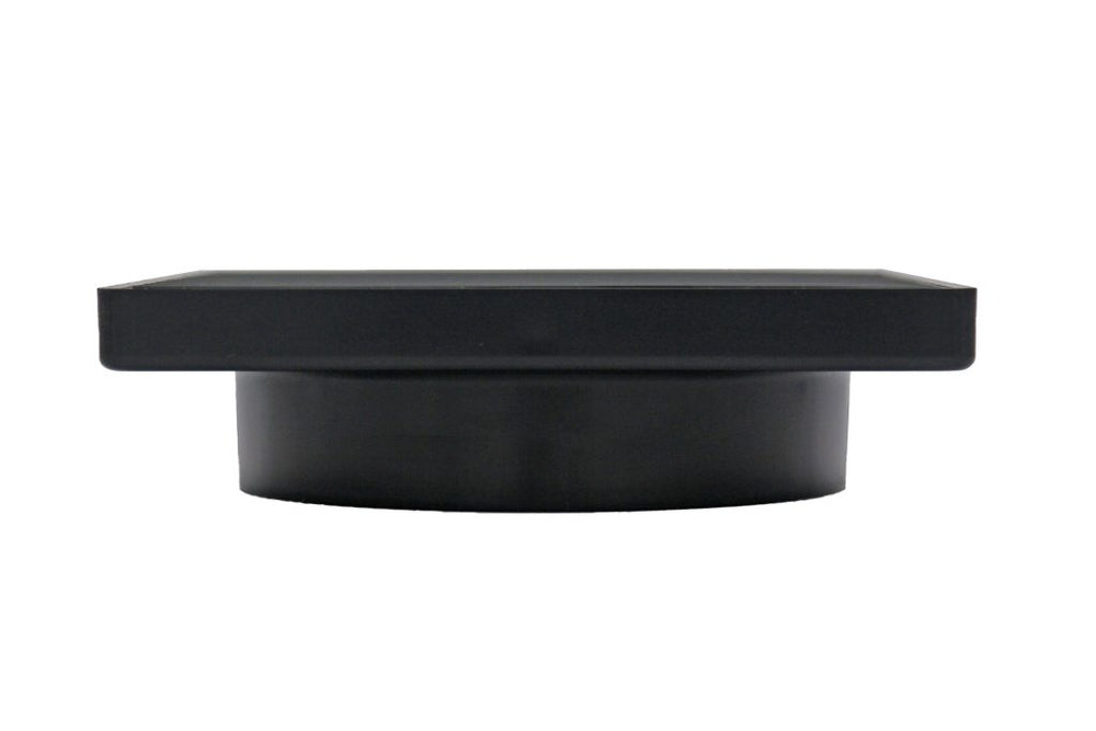 GRATES2GO SLIMLINE UPVC BLACK POINT DRAIN WITH WEDGE WIRE GRATE MATTE BLACK 100MM