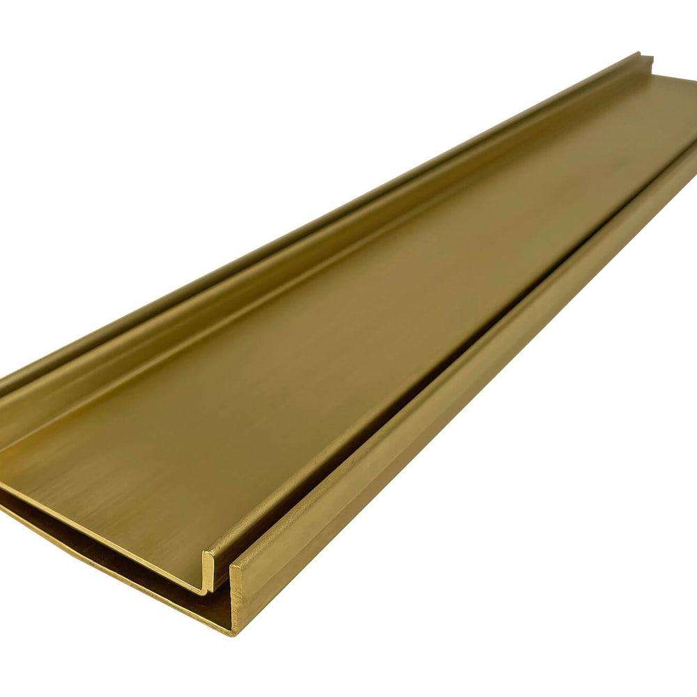 GRATES2GO TILE INSERT DRAIN NATURAL BRASS 1000MM (CUSTOM AVAILABLE)