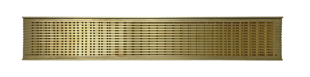 GRATES2GO NATURAL BRASS WEDGE WIRE DRAIN 100MM X 1000MM (CUSTOM SIZES AVAILABLE)