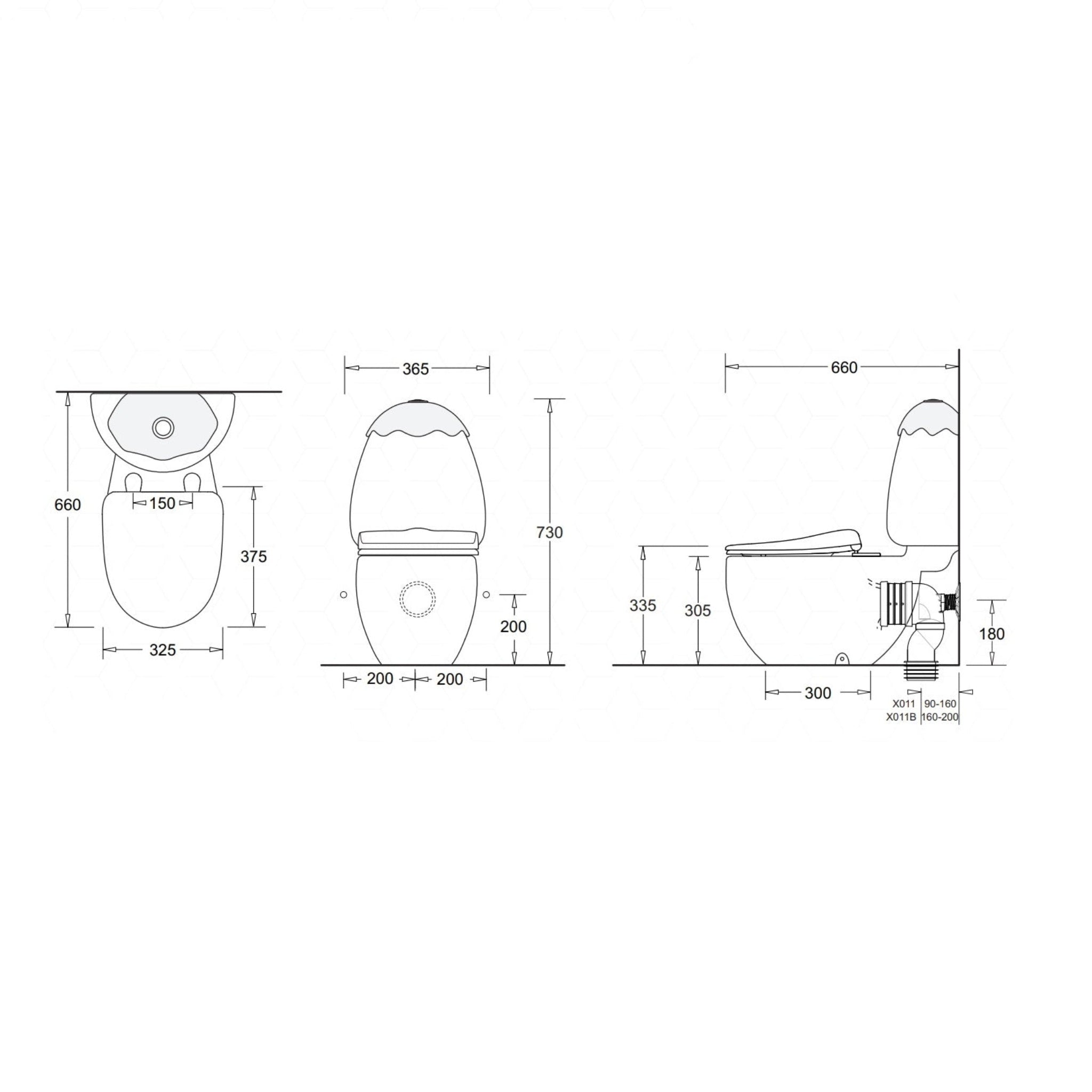 JOHNSON SUISSE EGG JUNIOR S / P TRAP CHILDRENS CLOSE COUPLED TOILET GLOSS WHITE