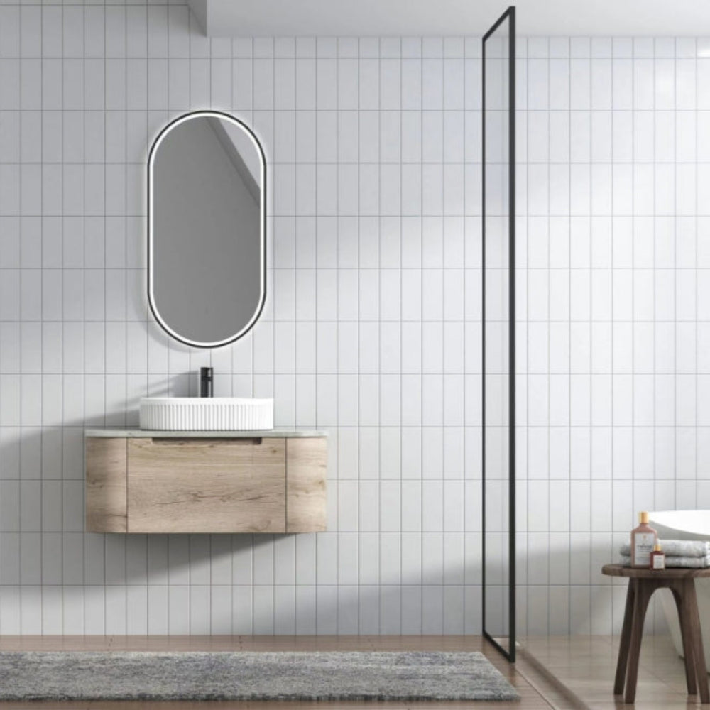 AULIC HAMILTON WHITE OAK 900MM WALL HUNG VANITY