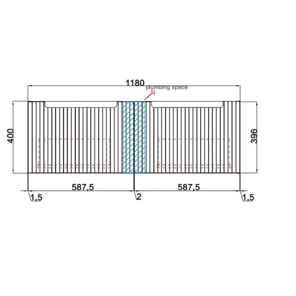 AULIC CALDER NATURAL OAK 1200MM SINGLE BOWL WALL HUNG VANITY