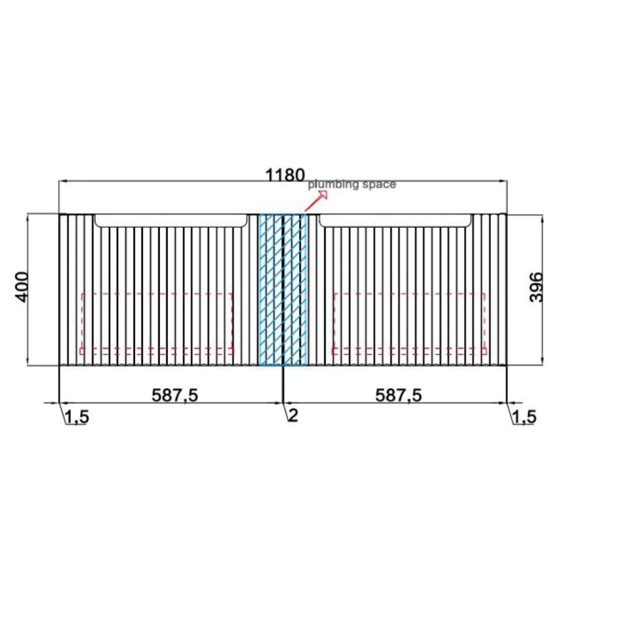 AULIC CALDER NATURAL OAK 1200MM SINGLE BOWL WALL HUNG VANITY