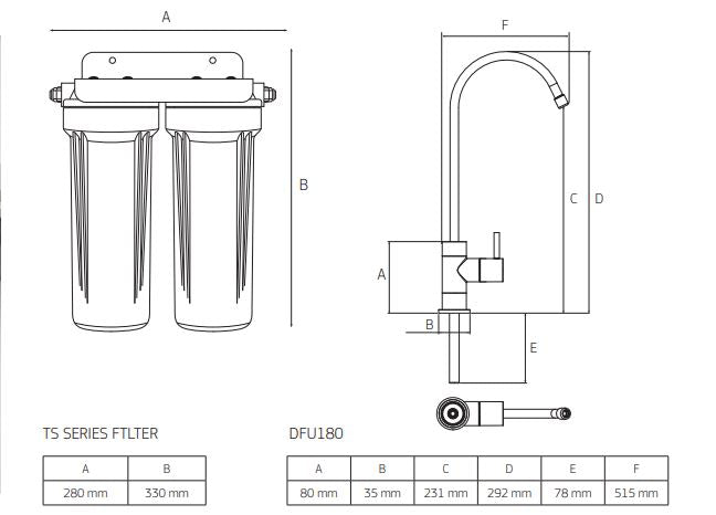 PURETEC HIGH LOOP DESIGNER FAUCET WITH DUAL FILTER SYSTEM CYST REMOVAL