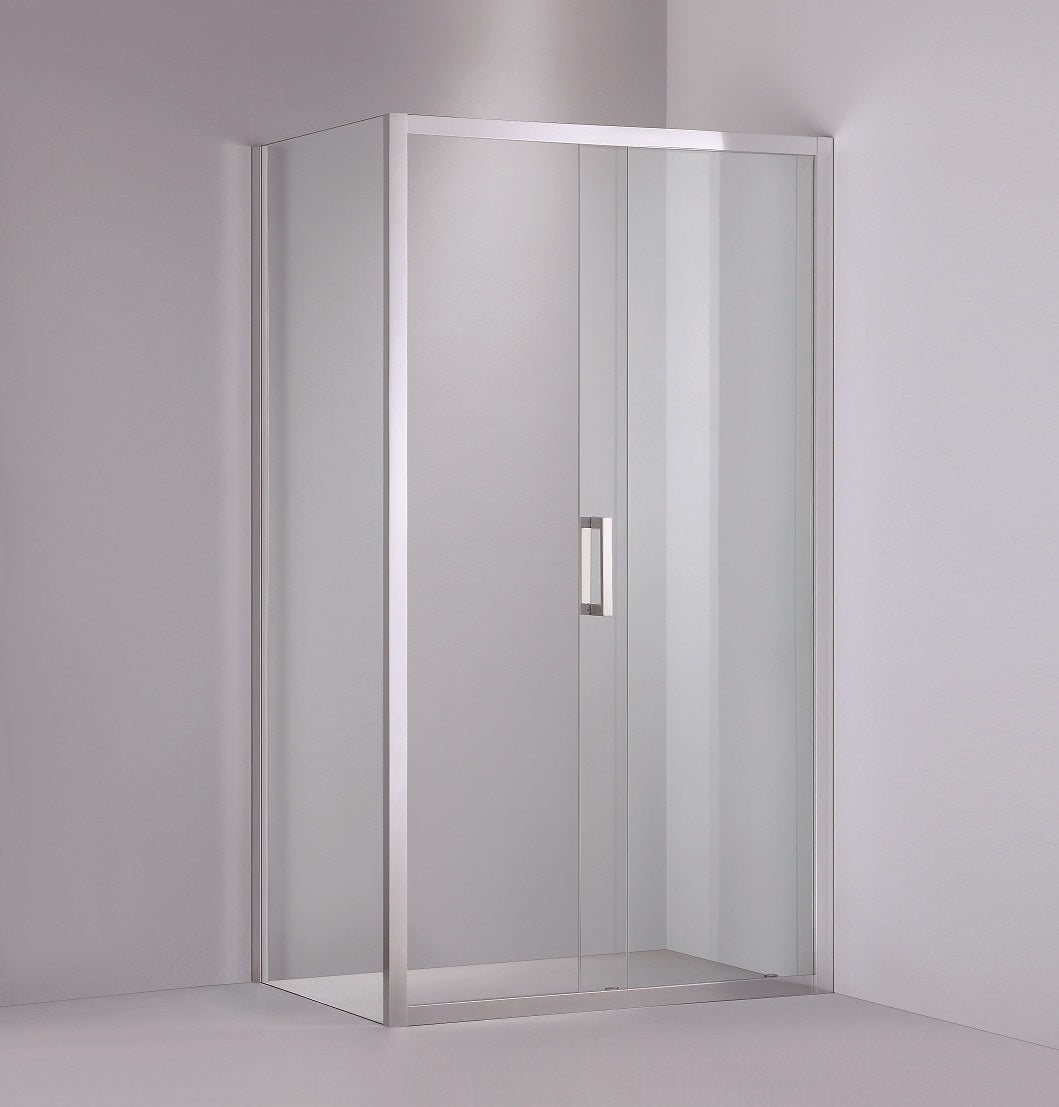 COVEY SEMI-FRAMELESS SINGLE SLIDING DOOR SHOWER SCREEN CHROME