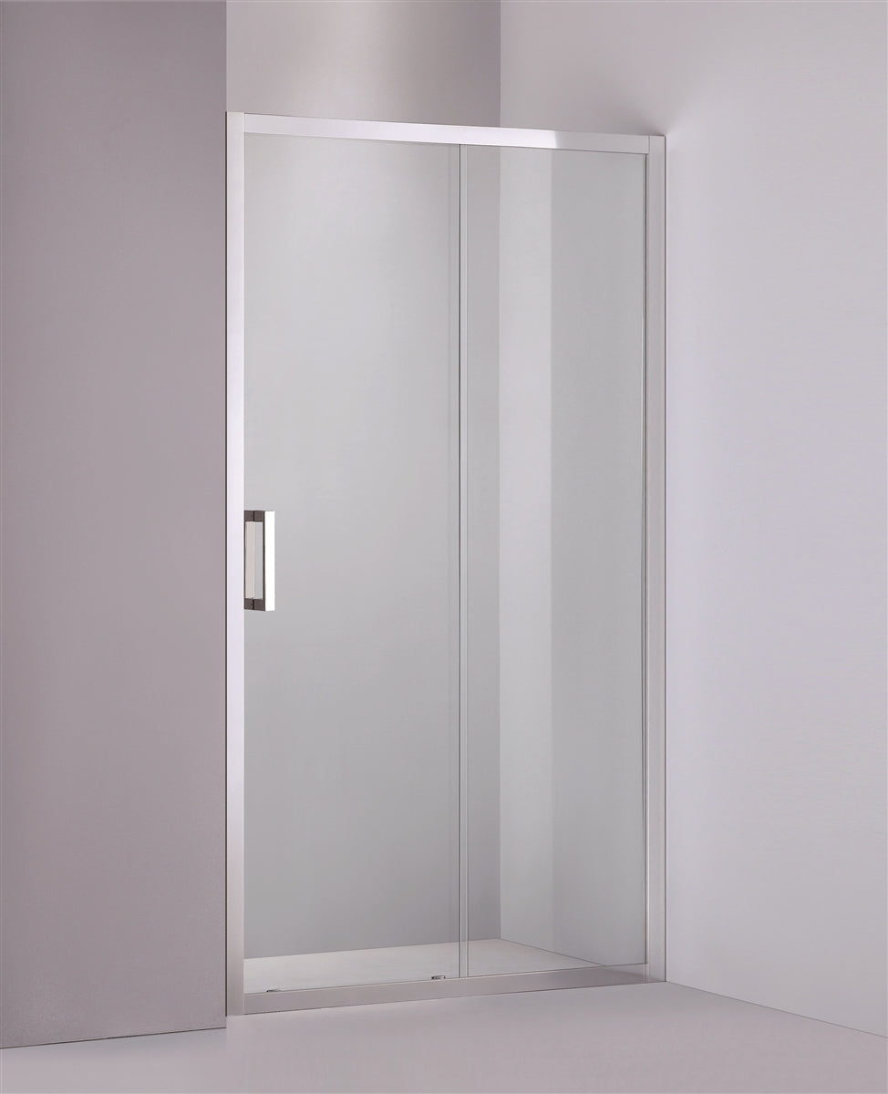 COVEY SEMI-FRAMELESS SINGLE SLIDING DOOR SHOWER SCREEN CHROME