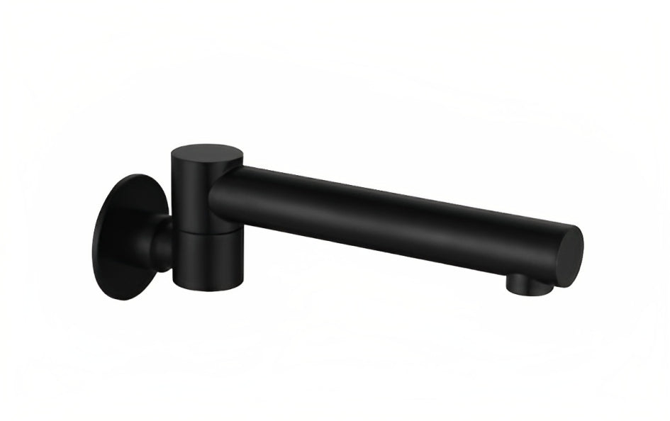 HELLYCAR IDEAL LEAD FREE SWIVEL BATH OUTLET 200MM BLACK
