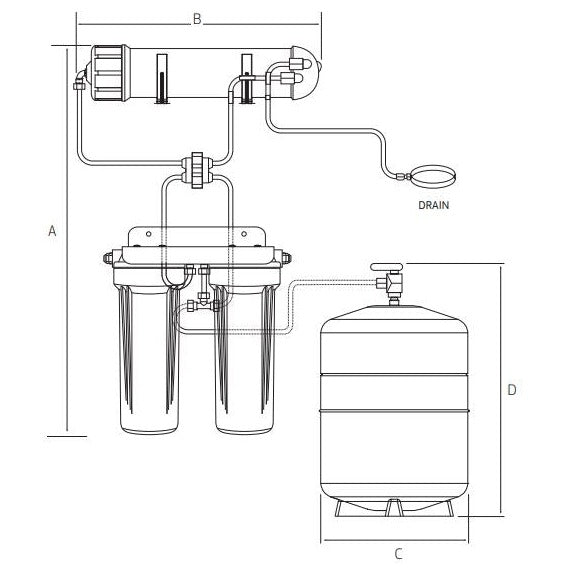 PURETEC HIGH LOOP DESIGNER FAUCET WITH REVERSE OSMOSIS DUAL FILTER