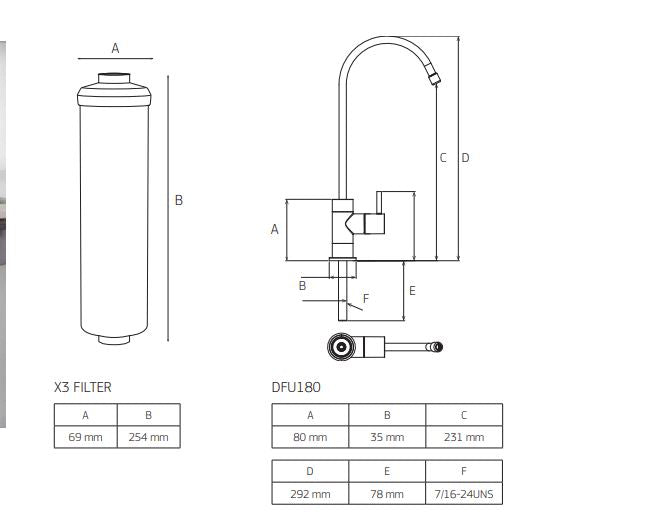 PURETEC HIGH LOOP DESIGNER FAUCET WITH SLIM FILTER, 1 MICRON