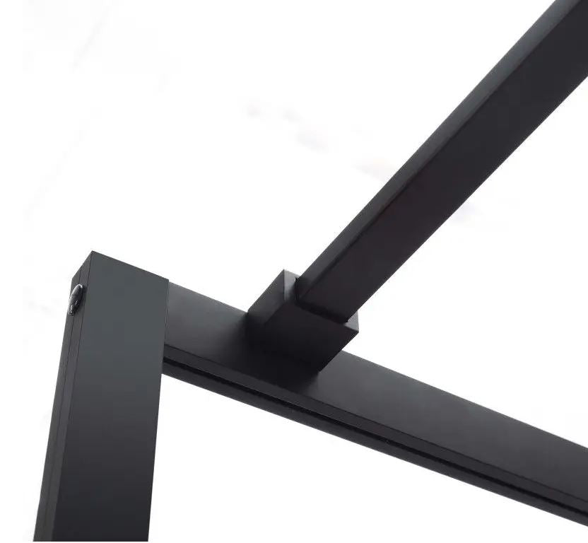 COVEY FRAMED WALK IN SINGLE PANEL WITH SUPPORT BAR SHOWER SCREEN MATTE BLACK