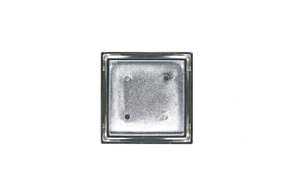 GRATES2GO CHROME COATED BRASS TILE INSERT POINT DRAIN 115MM